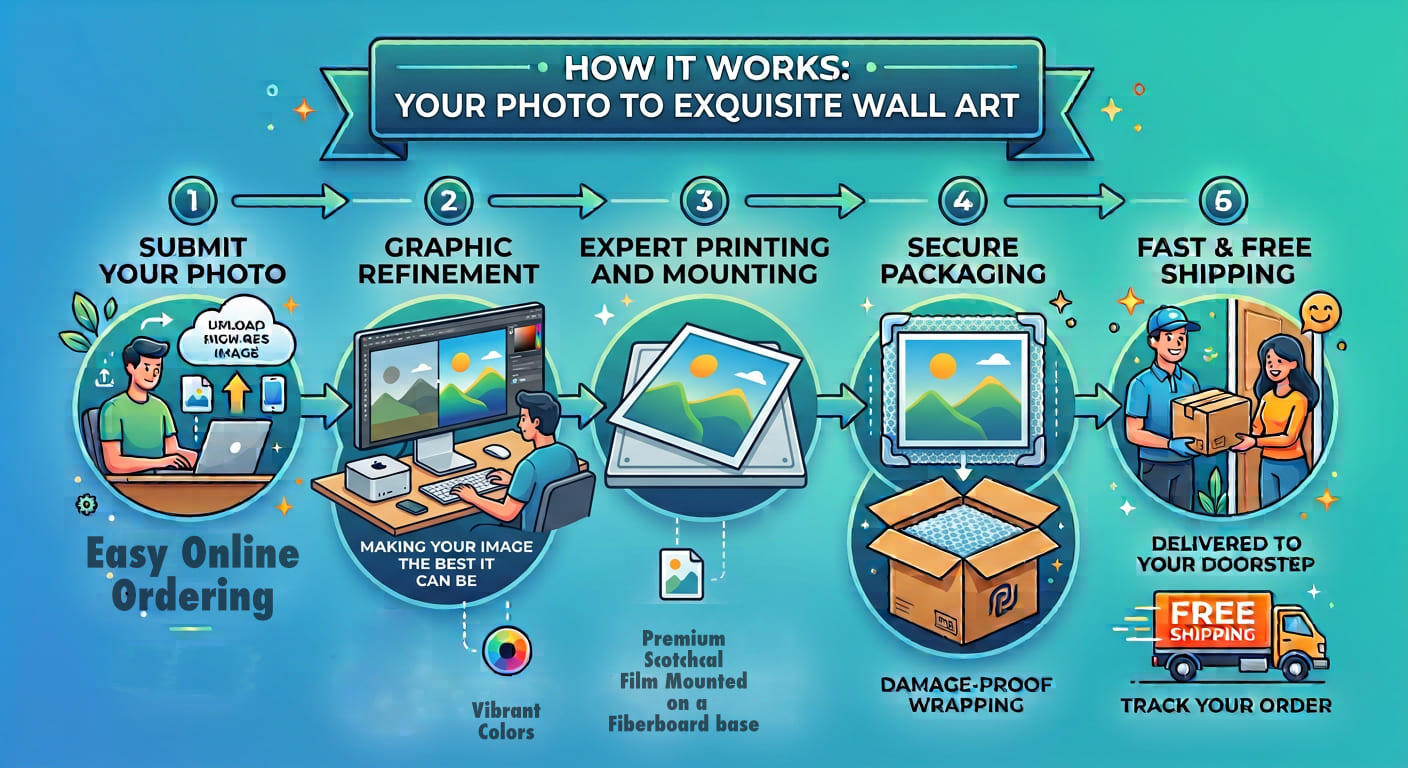 Custom Foto Block given as a gift, example 7